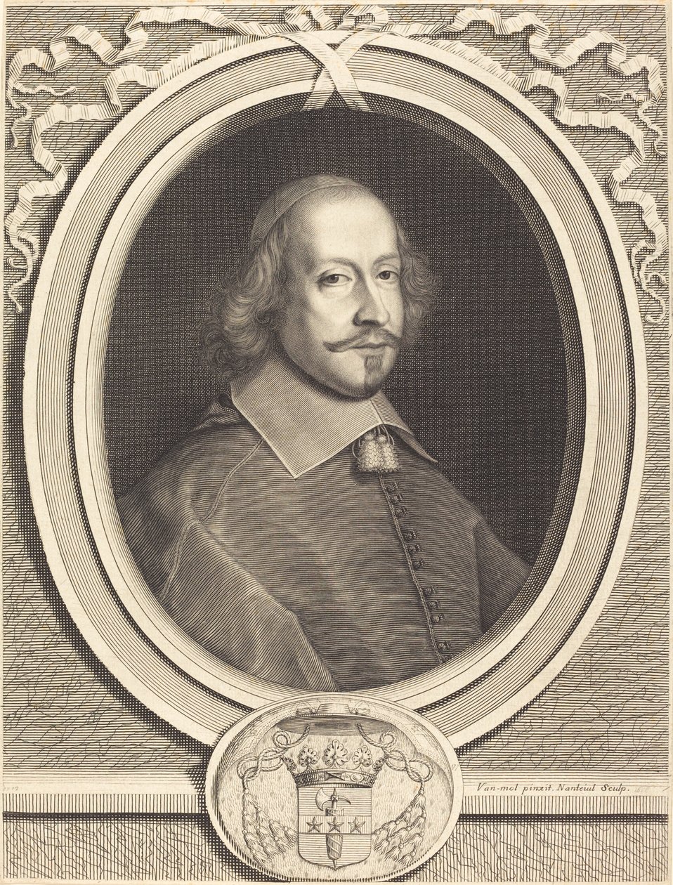 Kardinal Jules Mazarin by Robert Nanteuil after Pieter van Mol