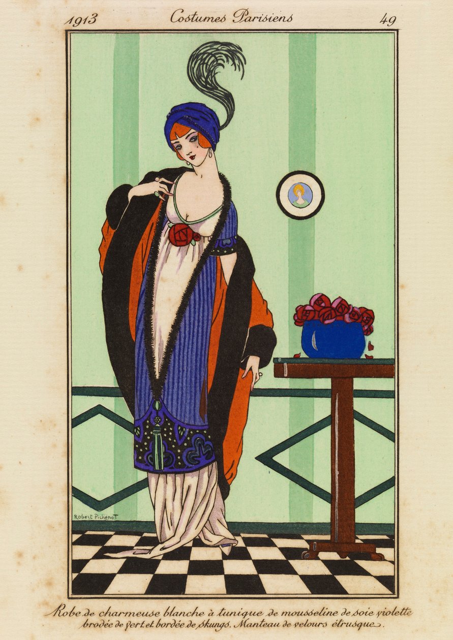 'Paris Kostümleri'nden Plaka 49 by Robert Pichenot