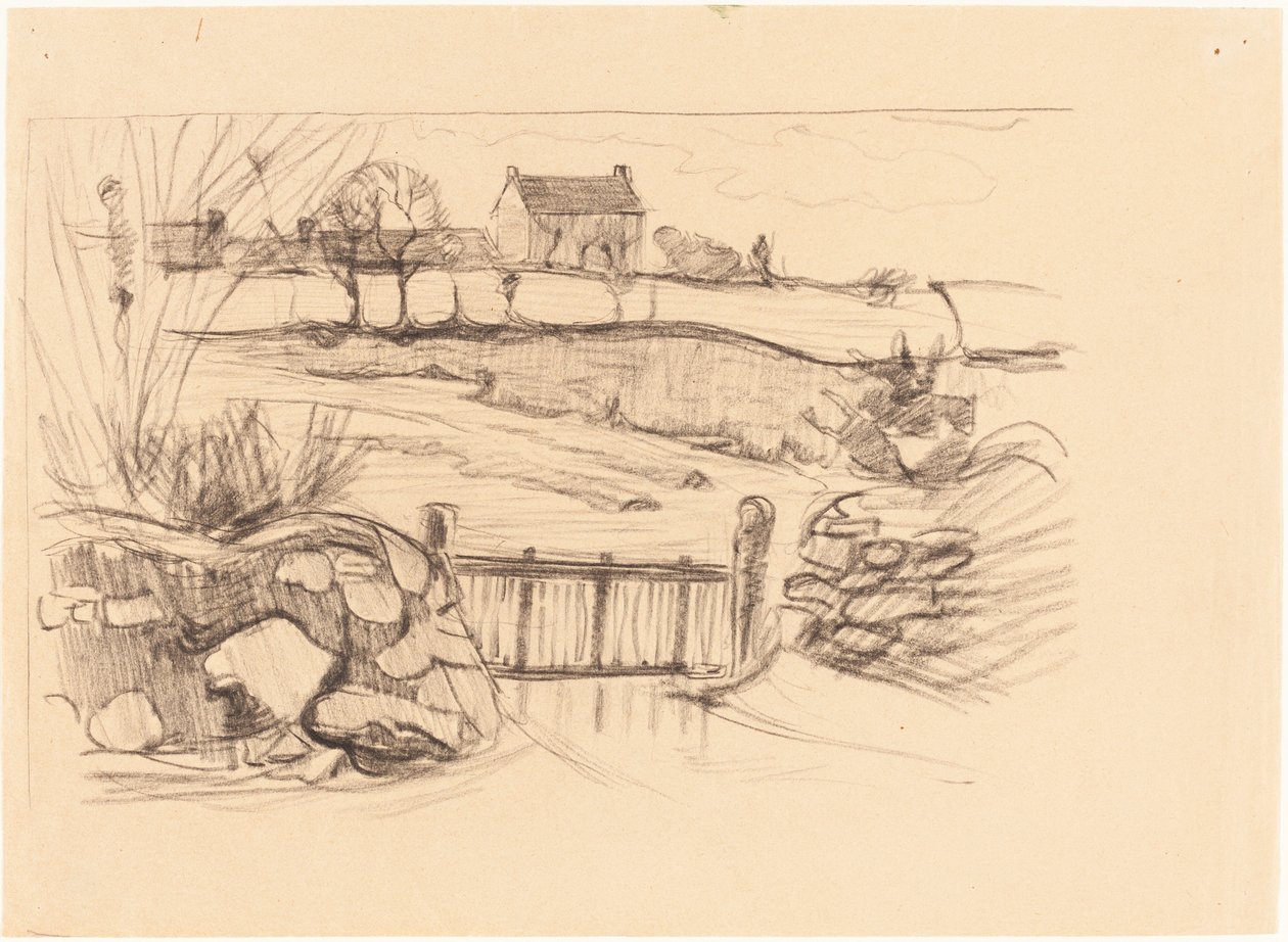 Çiftlik Evi Kapısı, Pont-Aven by Robert Polhill Bevan