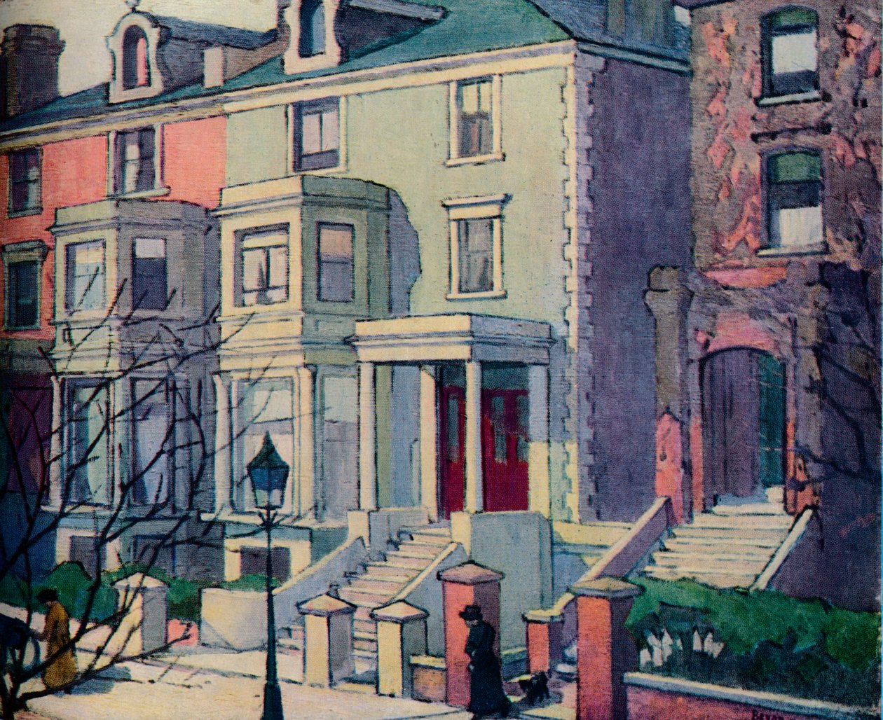 Güneş Işığında Evler, Hampstead, c20. yüzyıl by Robert Polhill Bevan