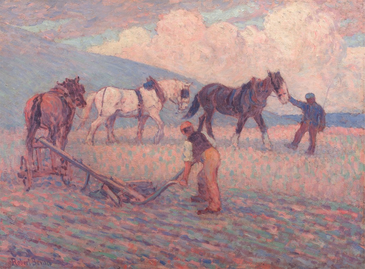 Turn Rice-Plough, Sussex by Robert Polhill Bevan