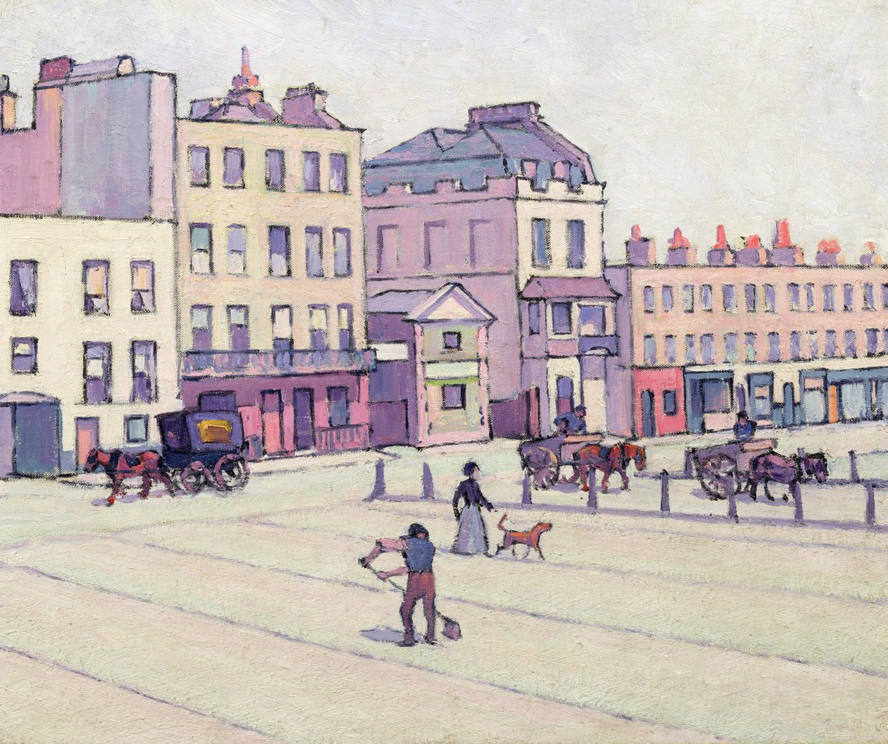 The Weigh House, Cumberland Market, c.1914 (tuval üzerine yağlı boya) by Robert Polhill Bevan