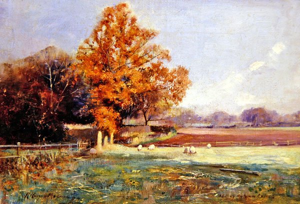 Biraz Renk, Mull (tuval üzerine yağlıboya) by Robert Russell MacNee
