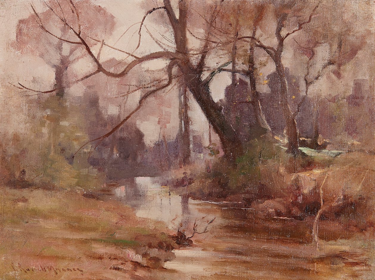 Nehir Kenarında Sessiz Bir Açıklık (tuval üzerine yağlıboya) by Robert Russell MacNee