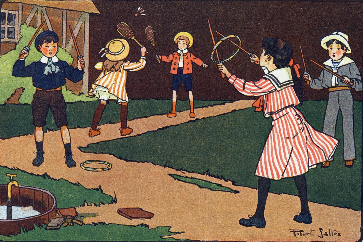 Direksiyon simidi ve güzellikler. Gravür “” Ne oynuyoruz? Robert Salles (1871-1929) tarafından suluboya çizimleri ile E. Weber tarafından “”. Kütüphane Garnier Freres, Paris by Robert Salles
