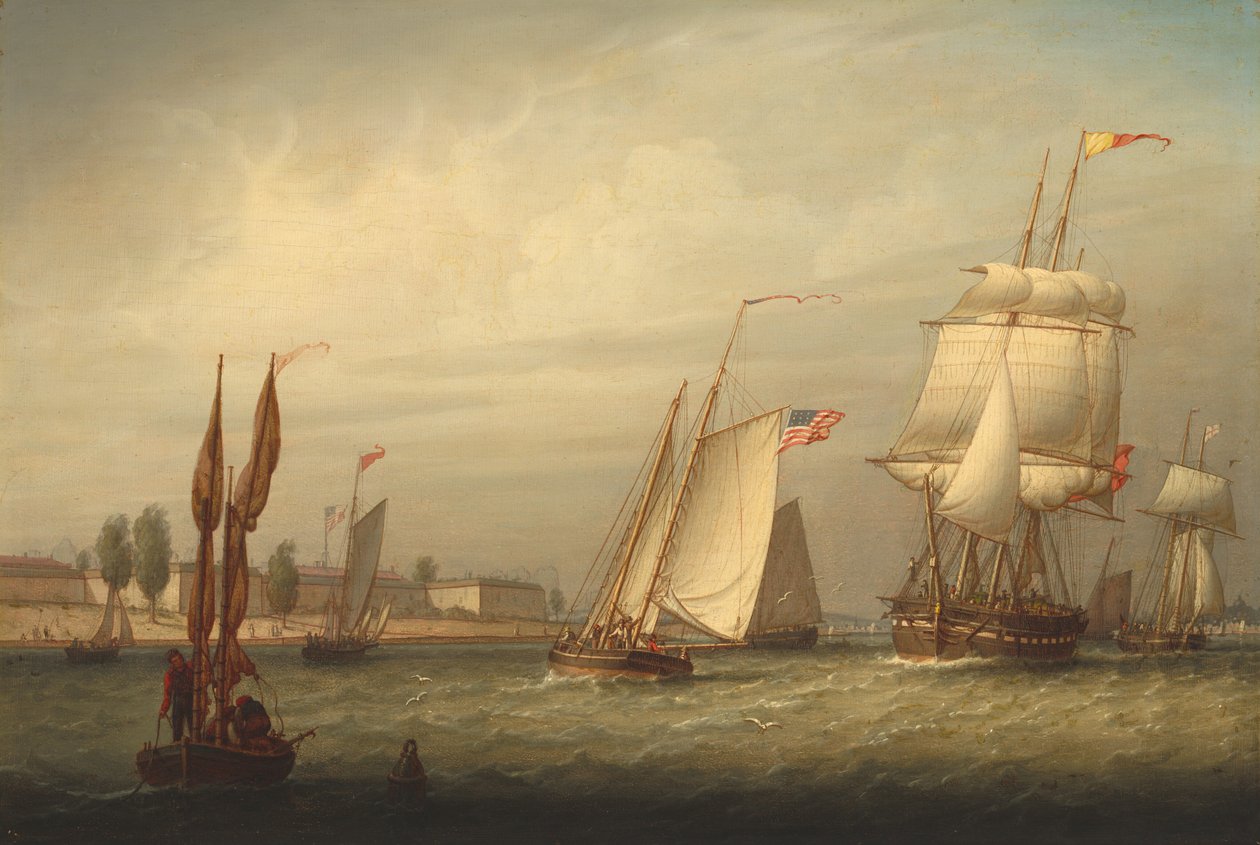 Boston Limanı by Robert Salmon