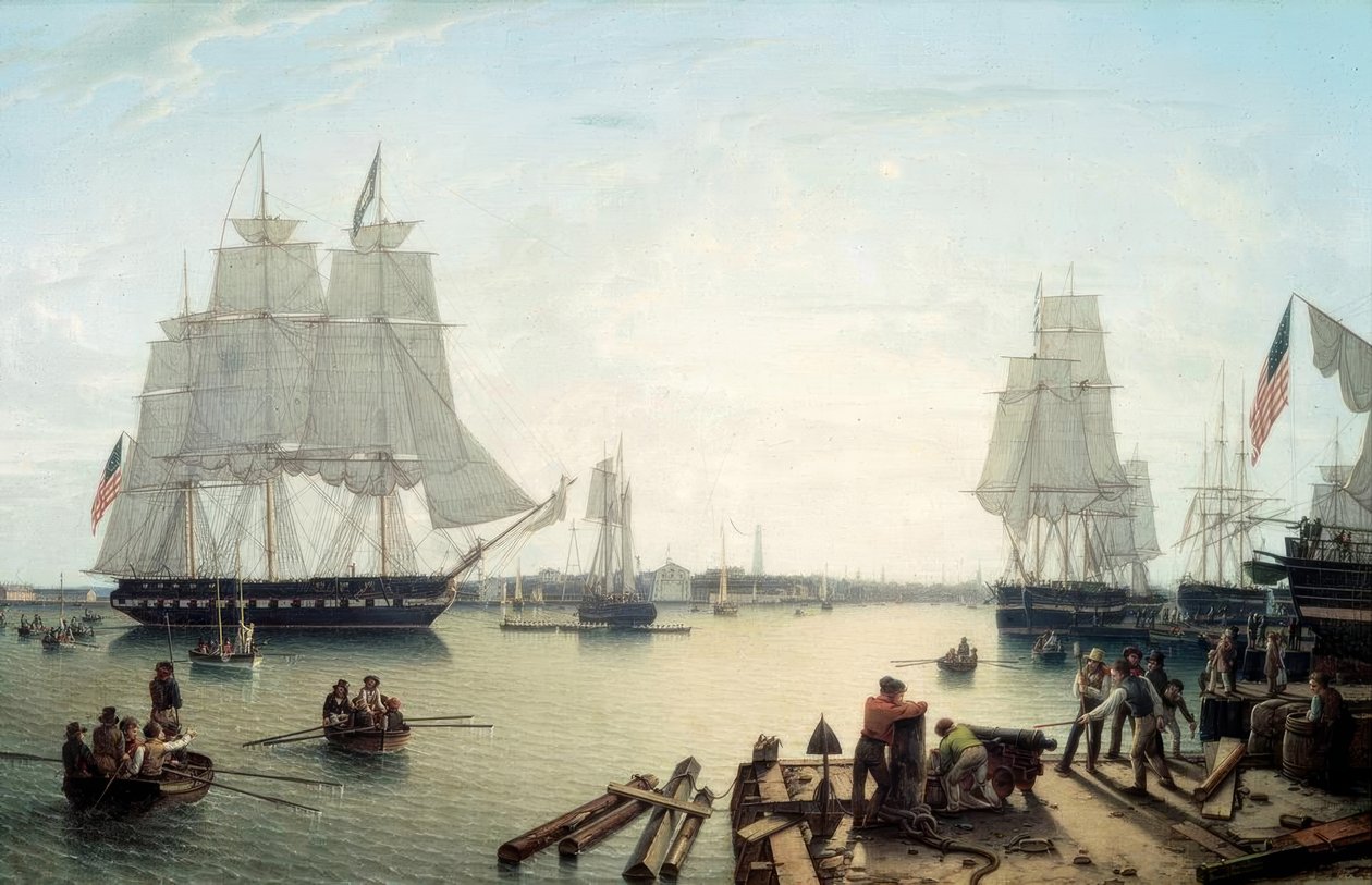 Boston Limanı by Robert Salmon