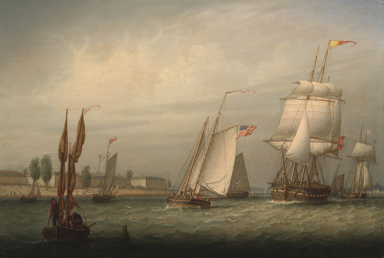 Boston Limanı by Robert Salmon