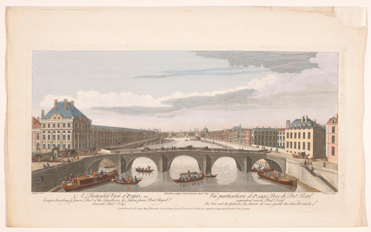 Pont Neuf doğru bakarak Paris
