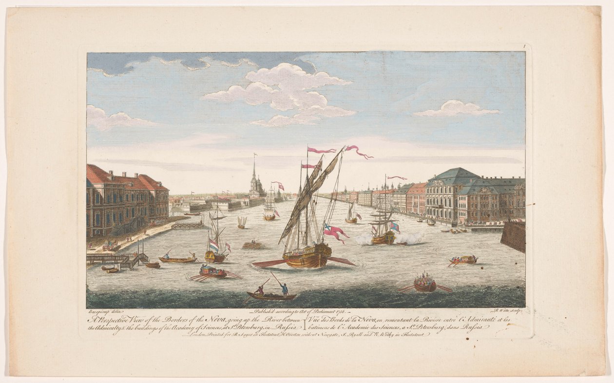 Akıntıya karşı görülen Saint Petersburg