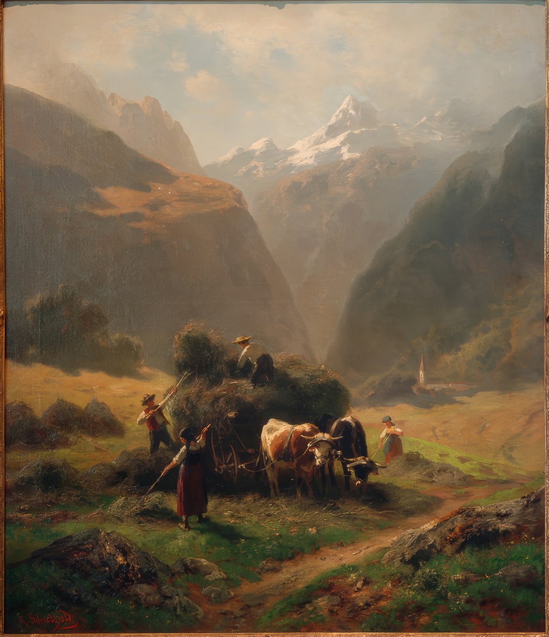 Yüksek dağlarda saman yapımı by Robert Schietzold