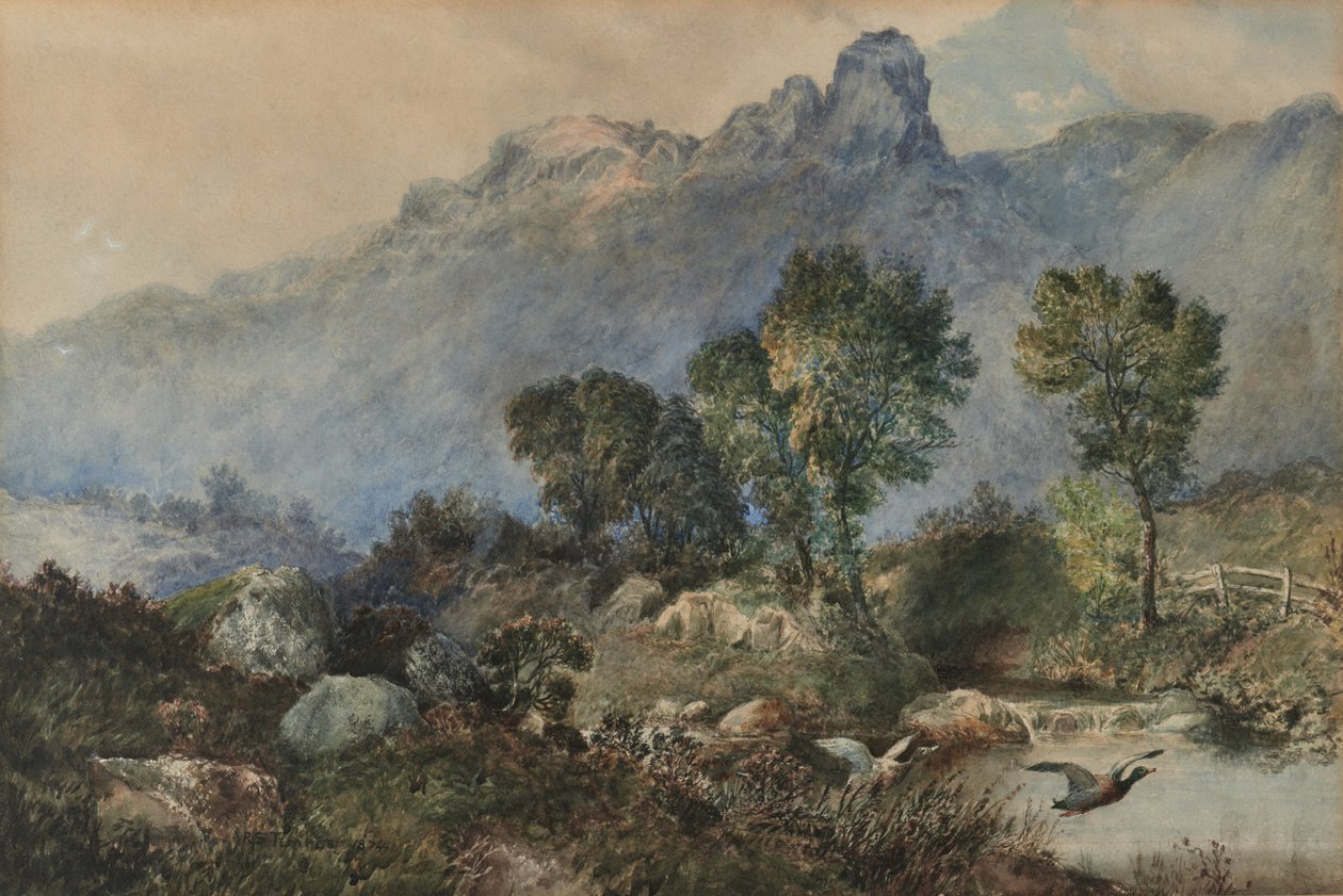 Yeşilbaş ördekler ile manzara by Robert Scott Temple