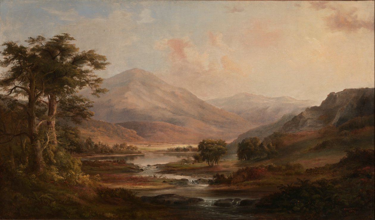 İskoç Manzarası, 1871. by Robert Seldon Duncanson