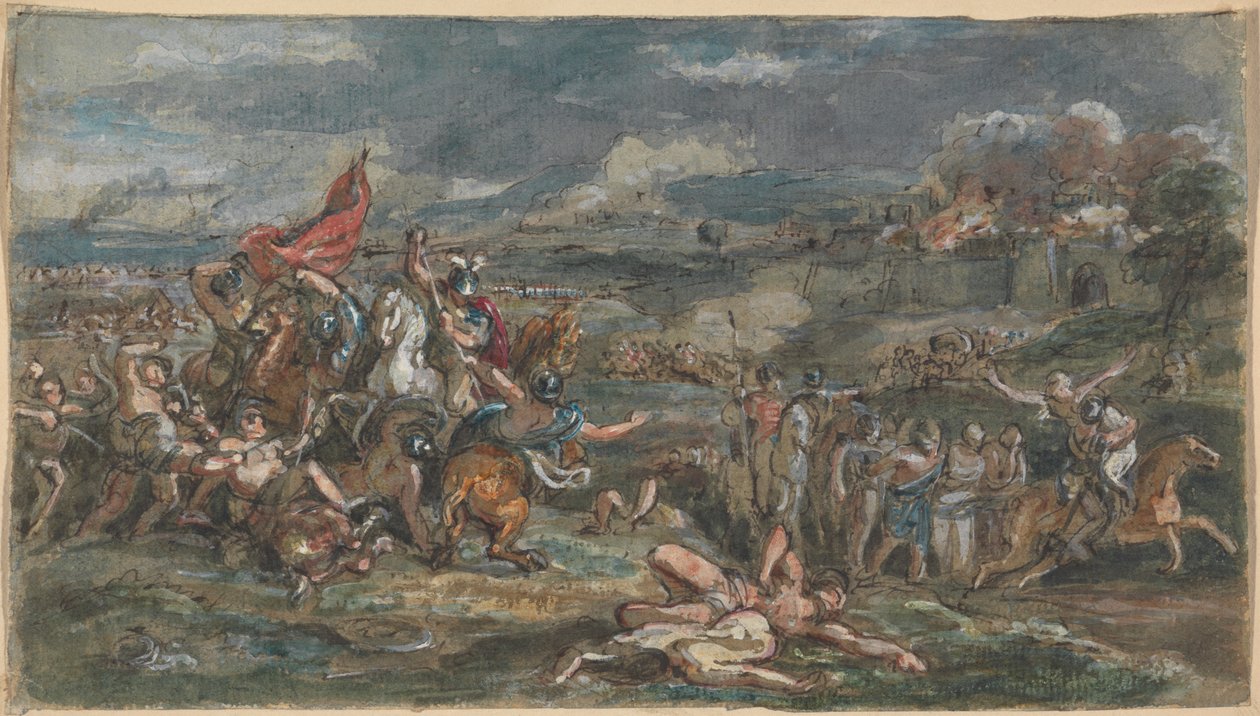 Savaş sahnesi by Robert Smirke