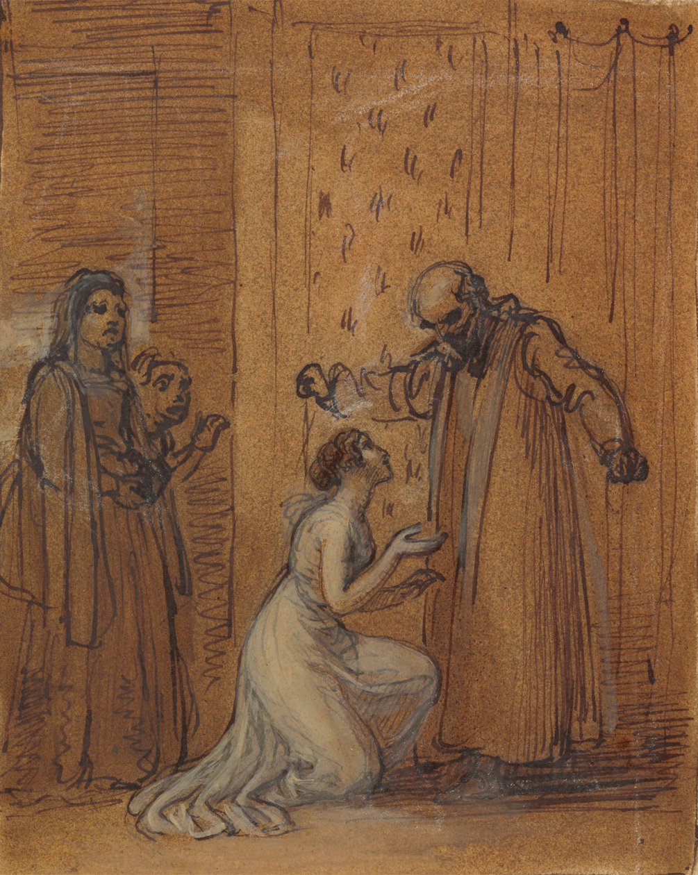 Capulet Kızı Juliet'e Korkuluk Yapıyor by Robert Smirke