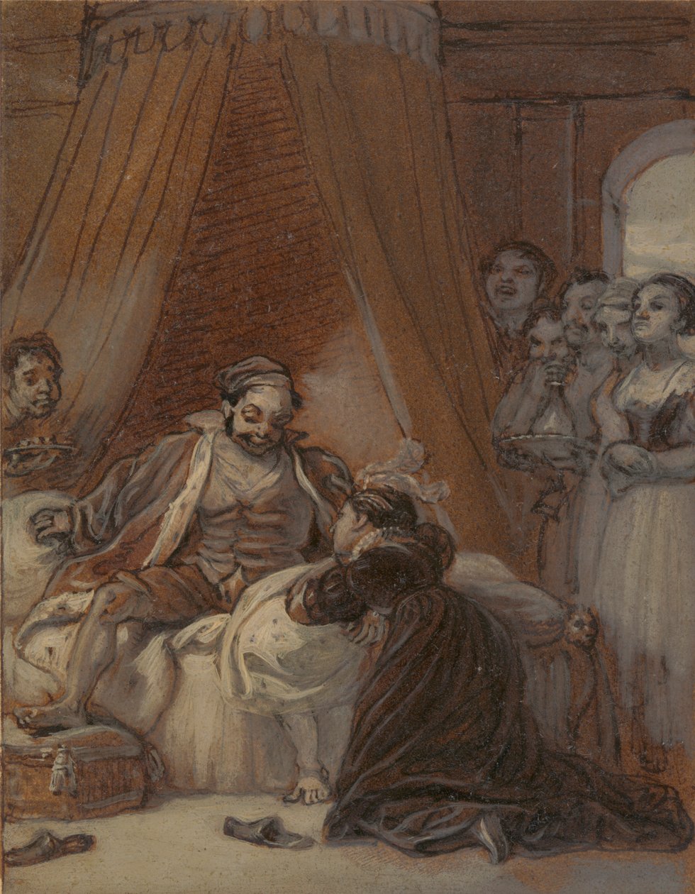 Karısı olarak Christopher Sly ve Sayfa by Robert Smirke