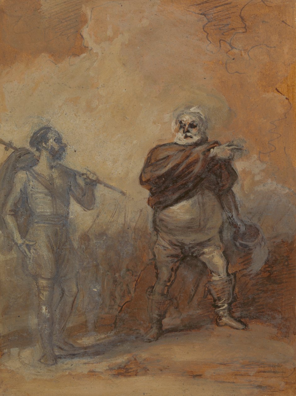 Falstaff Bardolph'a Talimat Veriyor by Robert Smirke