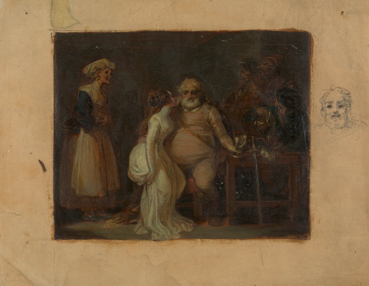 Yaban Domuzu Kafasındaki Falstaff by Robert Smirke