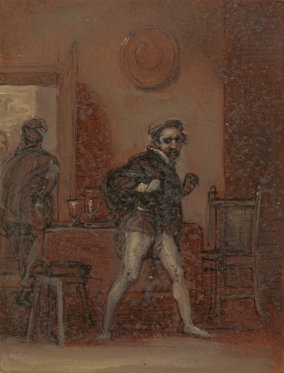 Falstaff'ı Gördükten Sonra Öfkelenen Ford by Robert Smirke