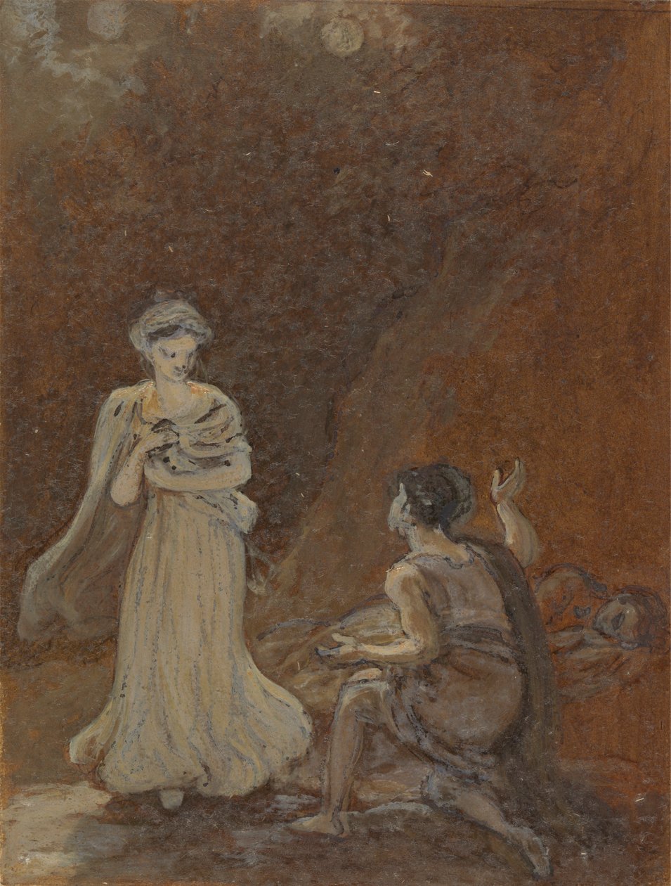 Lysander Helena'yı Görmek İçin Uyanıyor by Robert Smirke