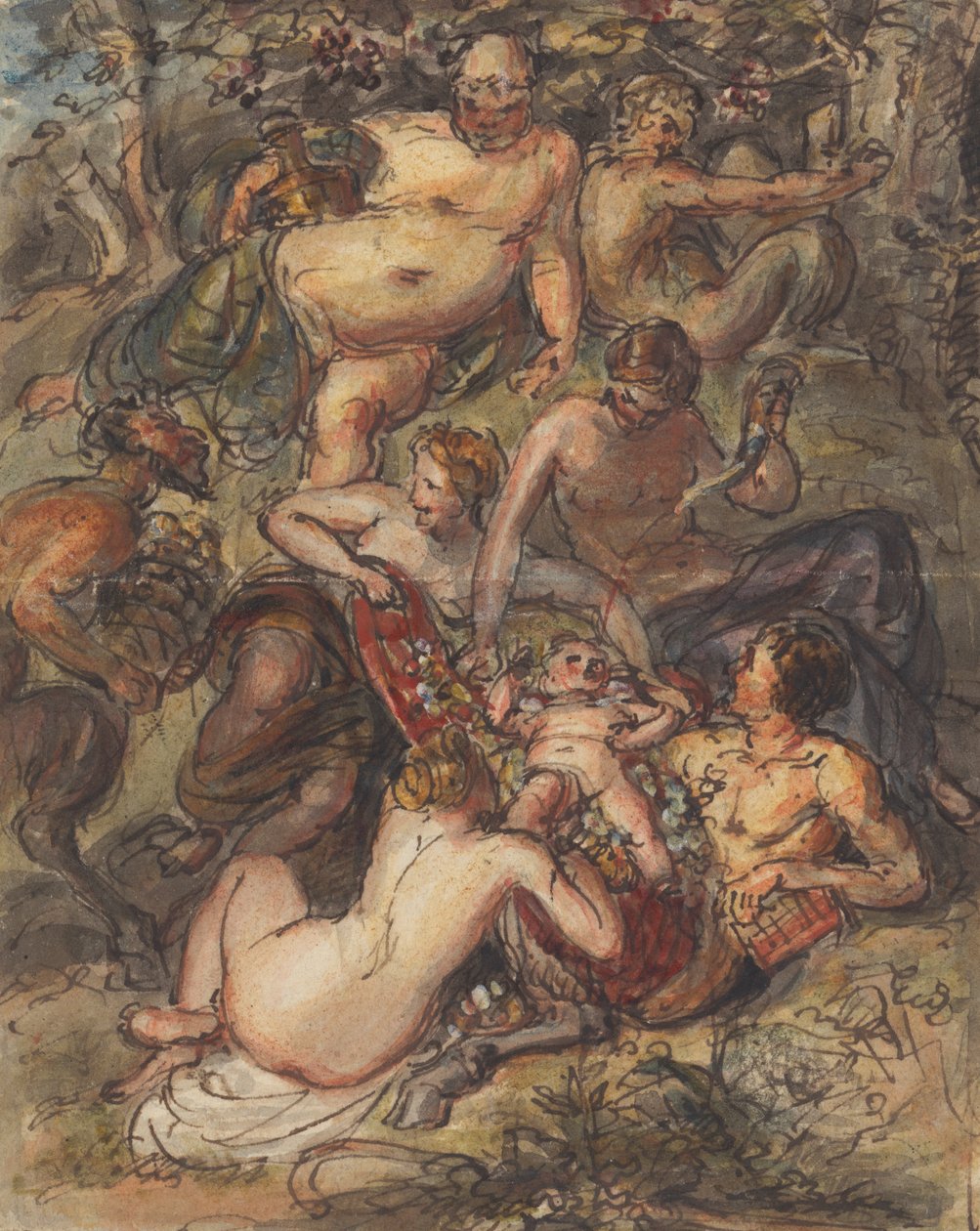 Bir Bacchanalia Sahnesi by Robert Smirke