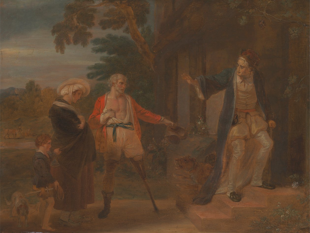 İnsanın Yedi Çağı: Pantaloon, 'Sevdiğin Gibi', II, vii by Robert Smirke