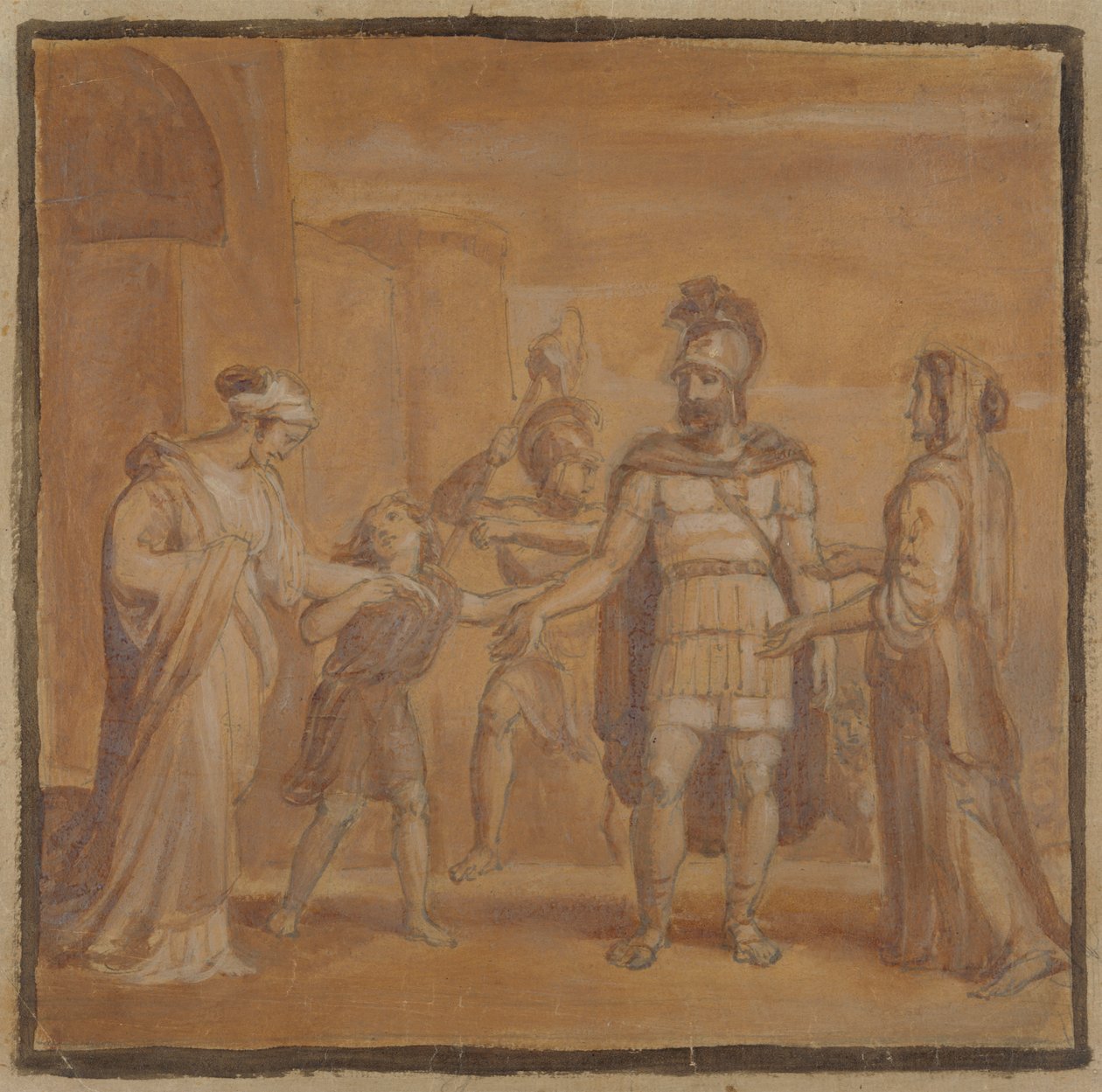 Virgilia ve Volumnia Coriolanus'a Yalvarıyor by Robert Smirke