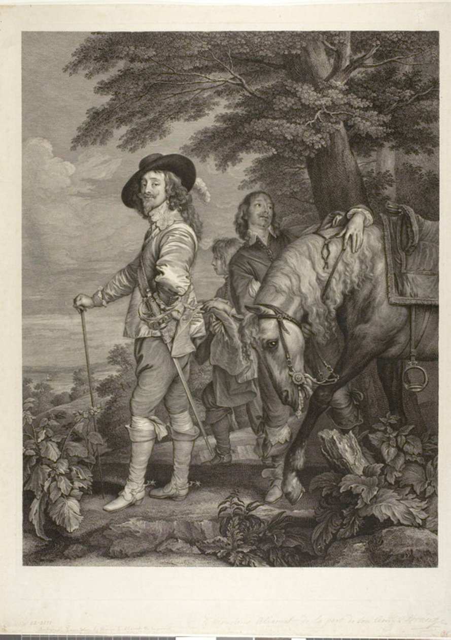 İngiltere Kralı I. Charles, Hamilton Dükü James ile birlikte by Robert Strange