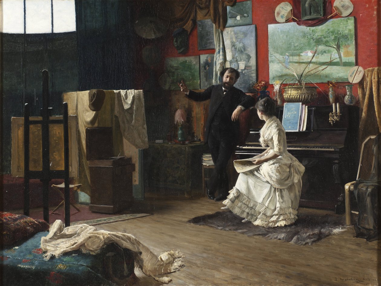 Intermezzo, Thegerstrom, Robert (1857-1919). Tuval üzerine yağlıboya by Robert Thegerstrom