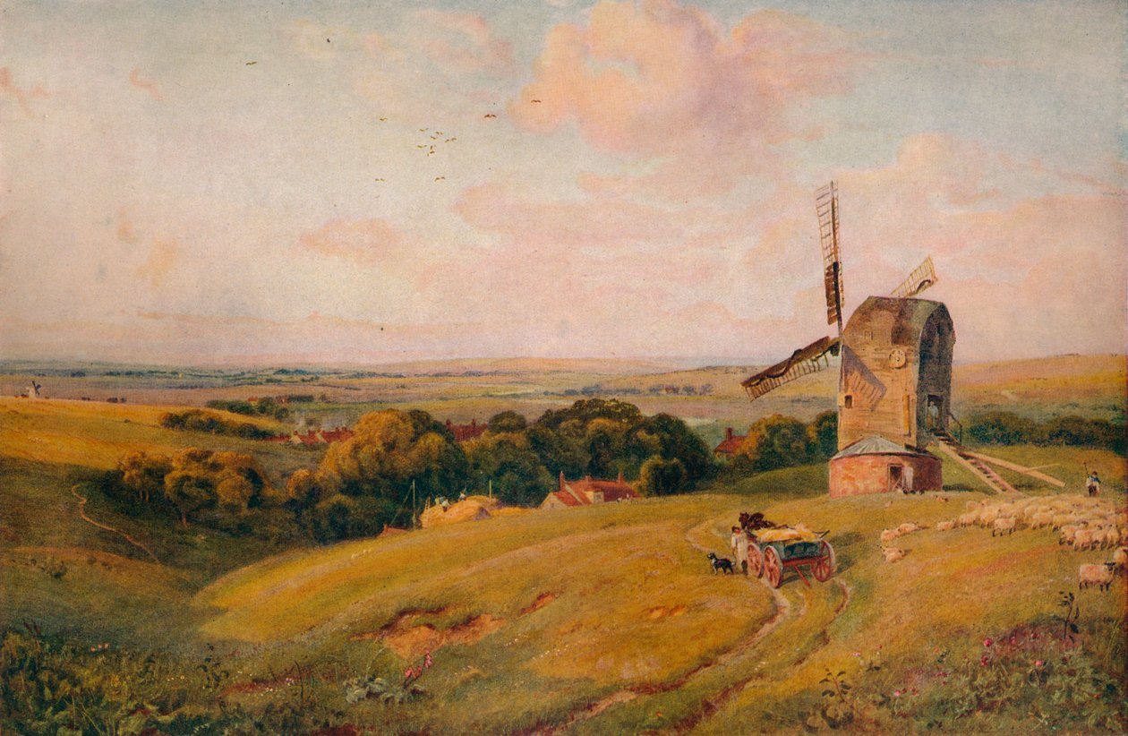 Alfriston Mill, c1886, 1938 by Robert Thorne Waite