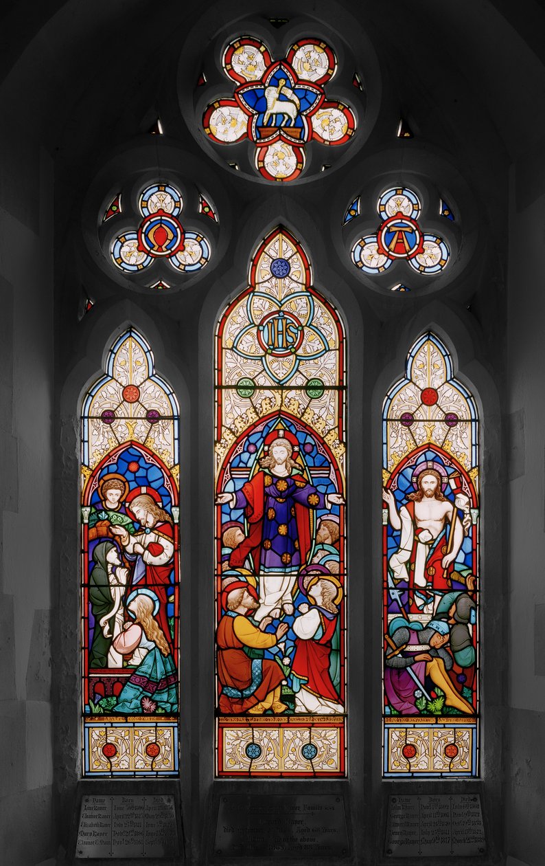 Doğu penceresi, 1864 (vitray) by Robert Turnill Bayne