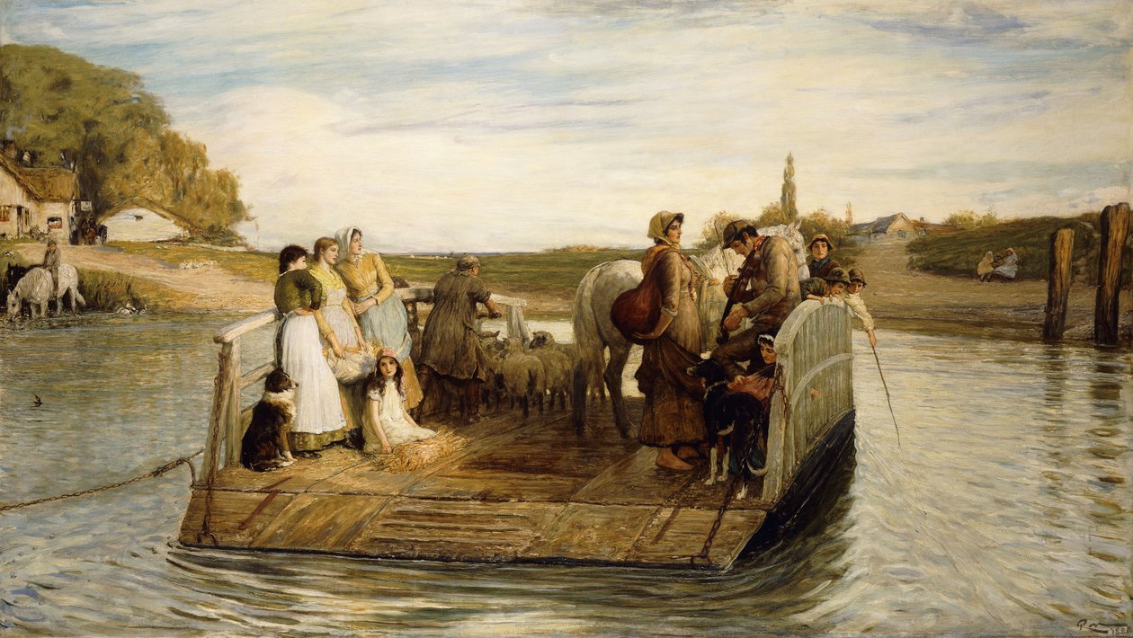 Feribot, 1881 by Robert Walker Macbeth
