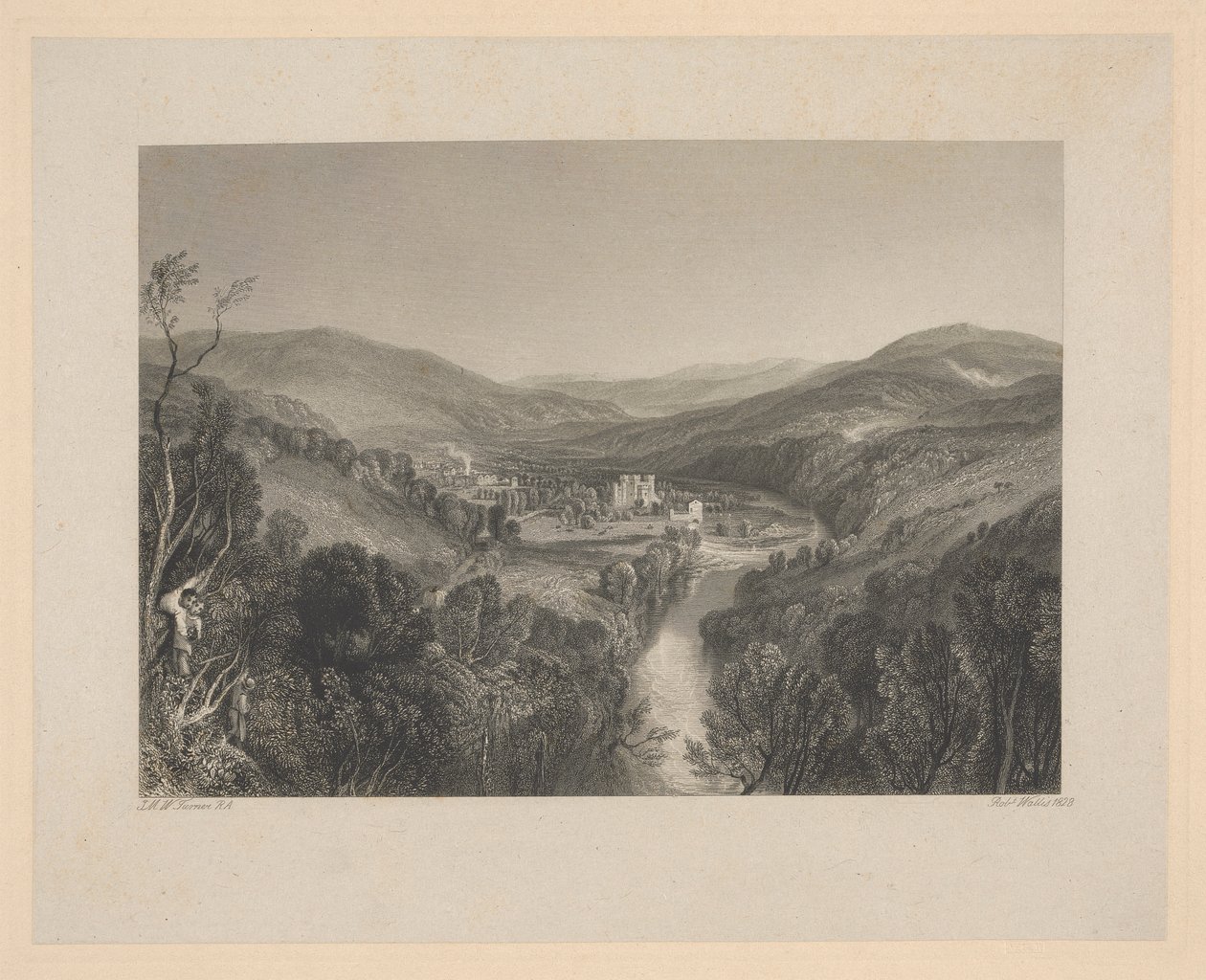 Buckfastleigh Manastırı, Devonshire by Robert Wallis