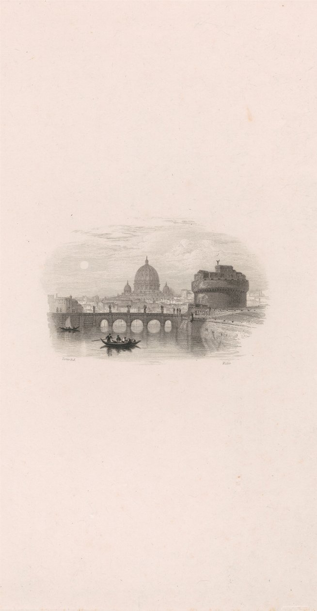 Roma, St. Angelo Kalesi (vinyet) by Robert Wallis