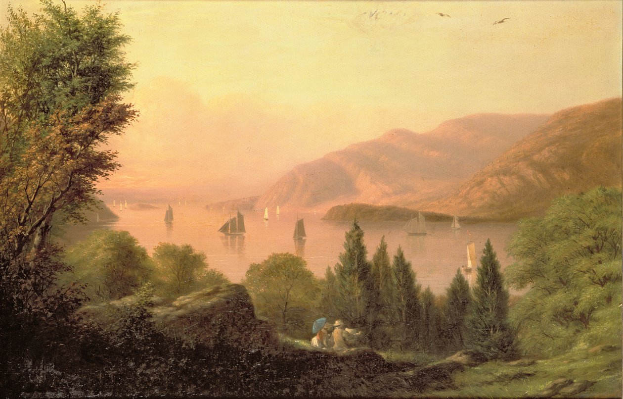 Hudson kıyısında piknik, 1881 by Robert Walter Weir