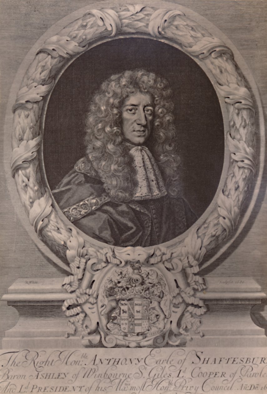 Anthony Ashley Cooper, Shaftesbury'nin 1. Kontu, İngiliz devlet adamı, c1680 1894 by Robert White