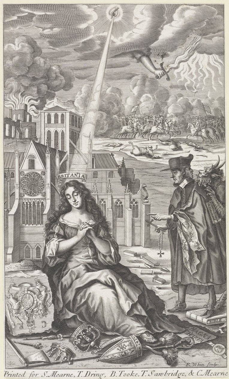 Britannia ülkenin durumu için ağlıyor, 1682 by Robert White