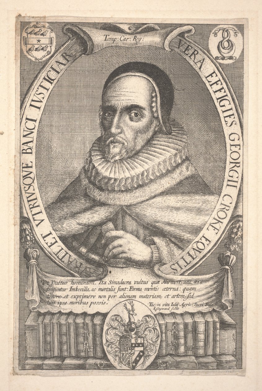 Sir George Croke (gravür) by Robert White