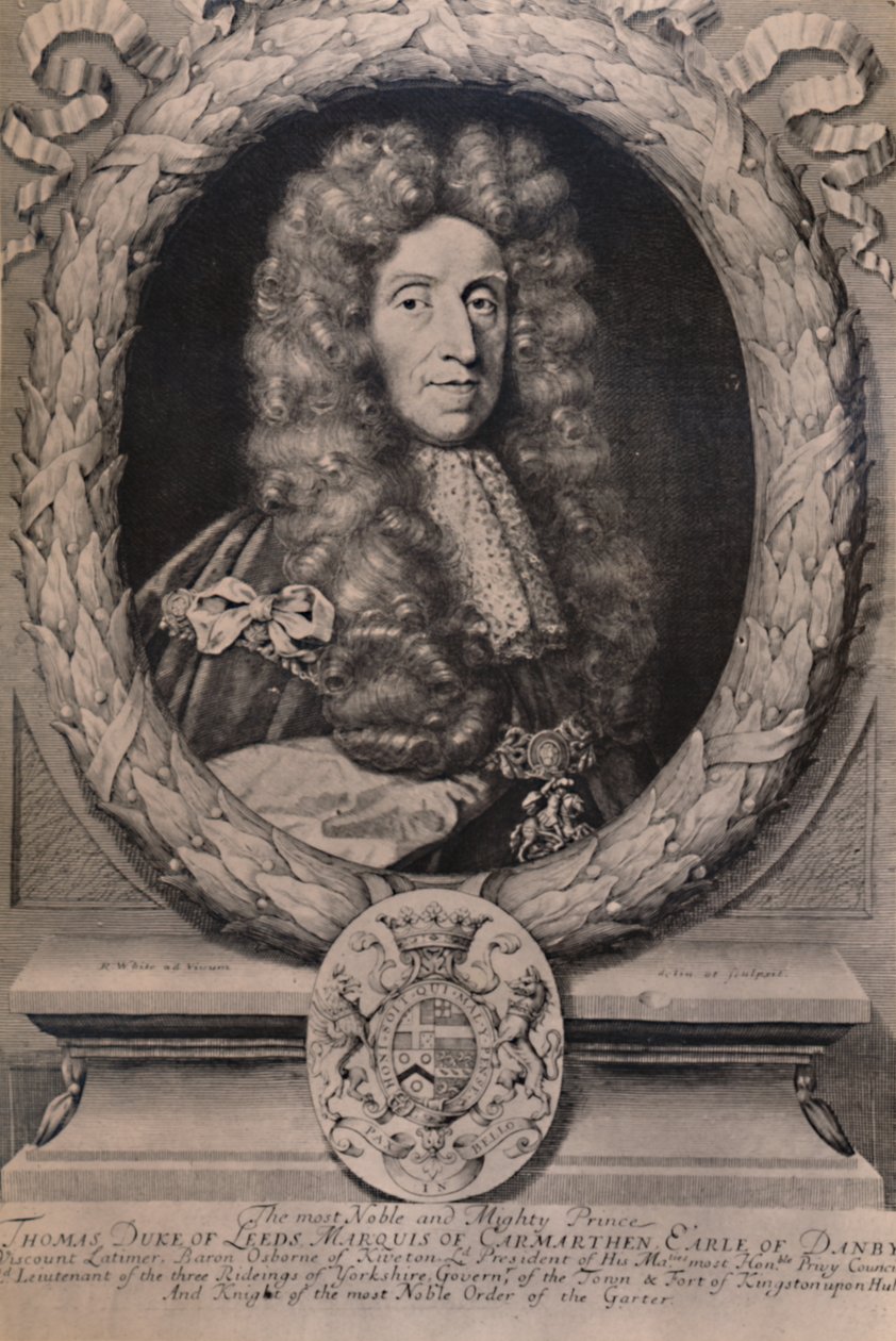 Thomas Osborne, 1. Leeds Dükü, İngiliz devlet adamı, c1694 1894 by Robert White