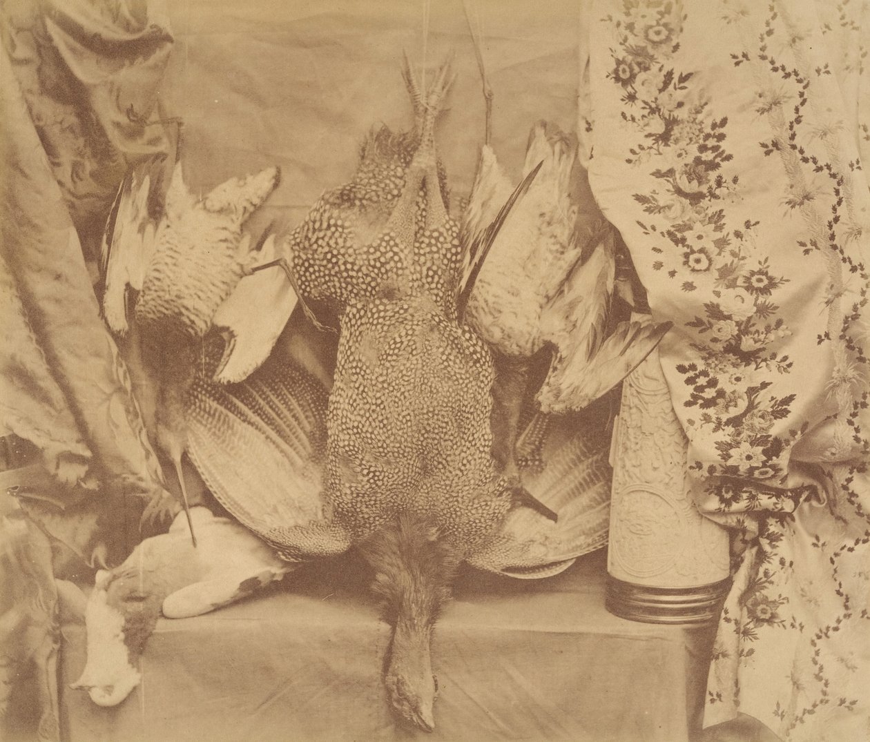 Natürmort ve Nakış, 1856. by Robert Wilfred Skeffington Lutwidge