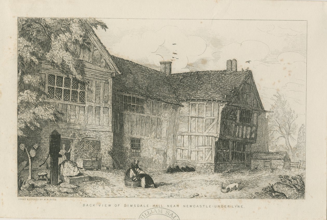 Dimsdale Eski Salon: gravür, nd [?c 1870] by Robert William Buss