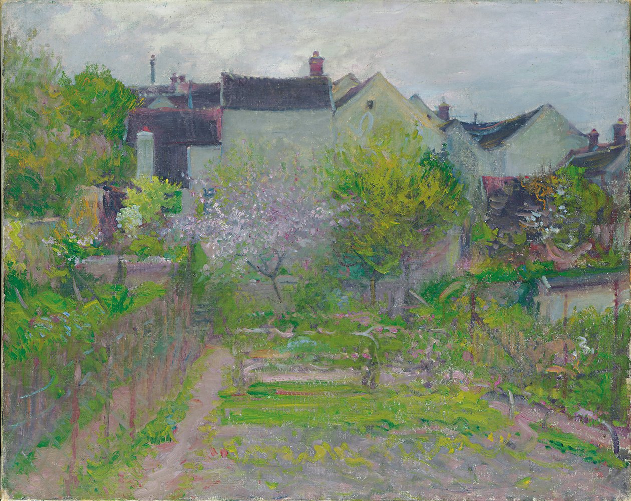 Grez-sur-Loing (tuval üzerine yağlı boya) by Robert William Vonnoh