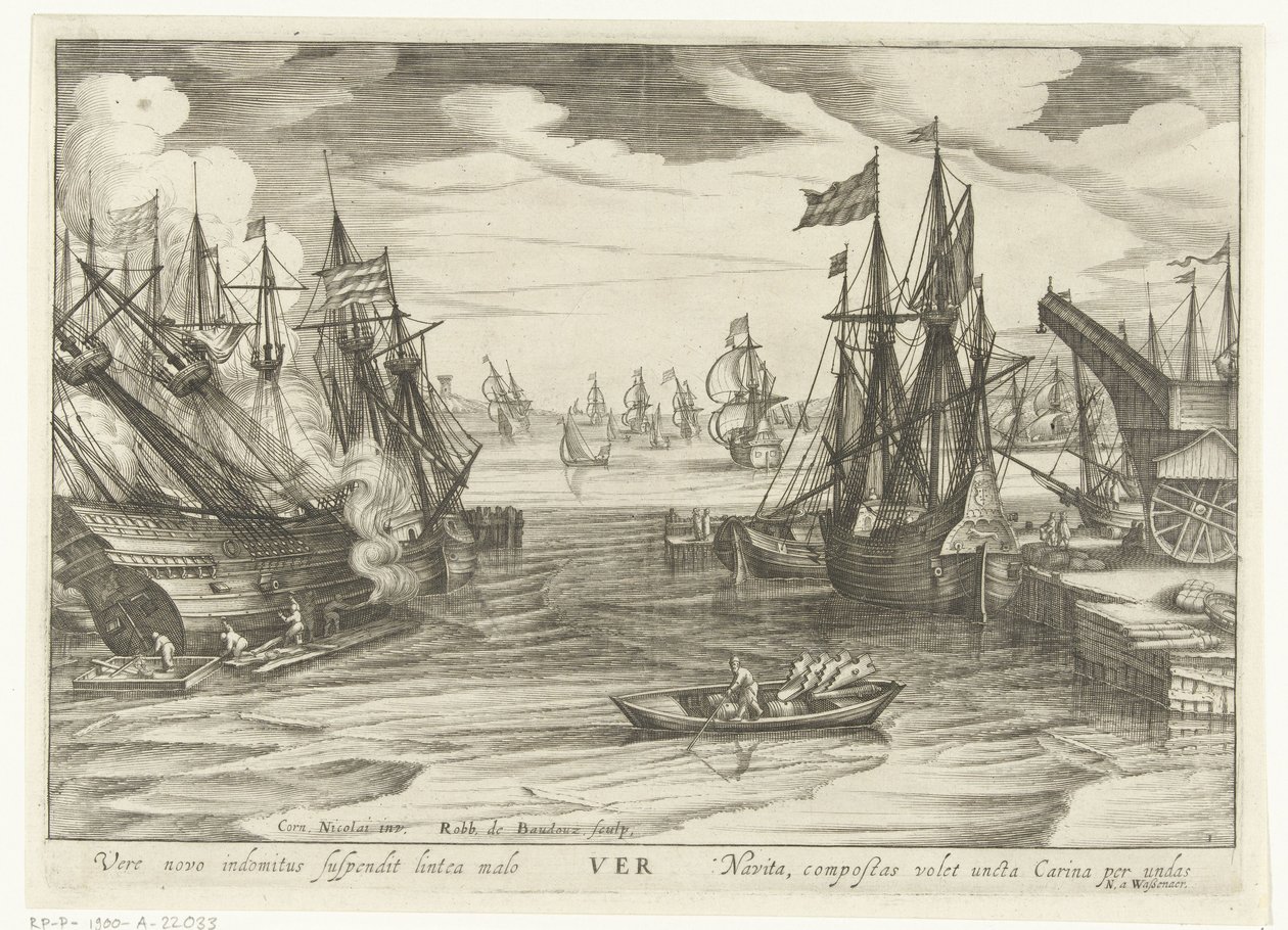 Bahar Ver (nesne üzerindeki başlık) The Four Seasons as Seascapes (dizi adı) by Robert de Baudous
