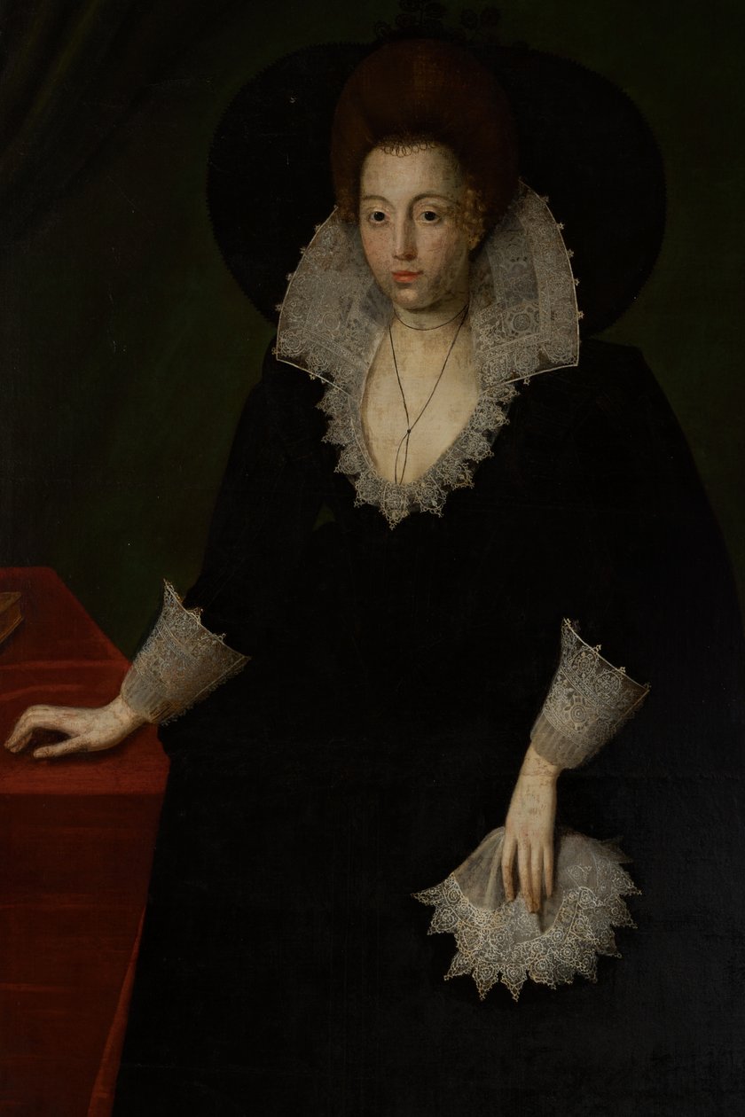 Frances Walsingham, Sir Philip Sidney'in karısı, c.1570-1632 (tuval üzerine yağlı boya) by Robert the Elder (attr. to) Peake