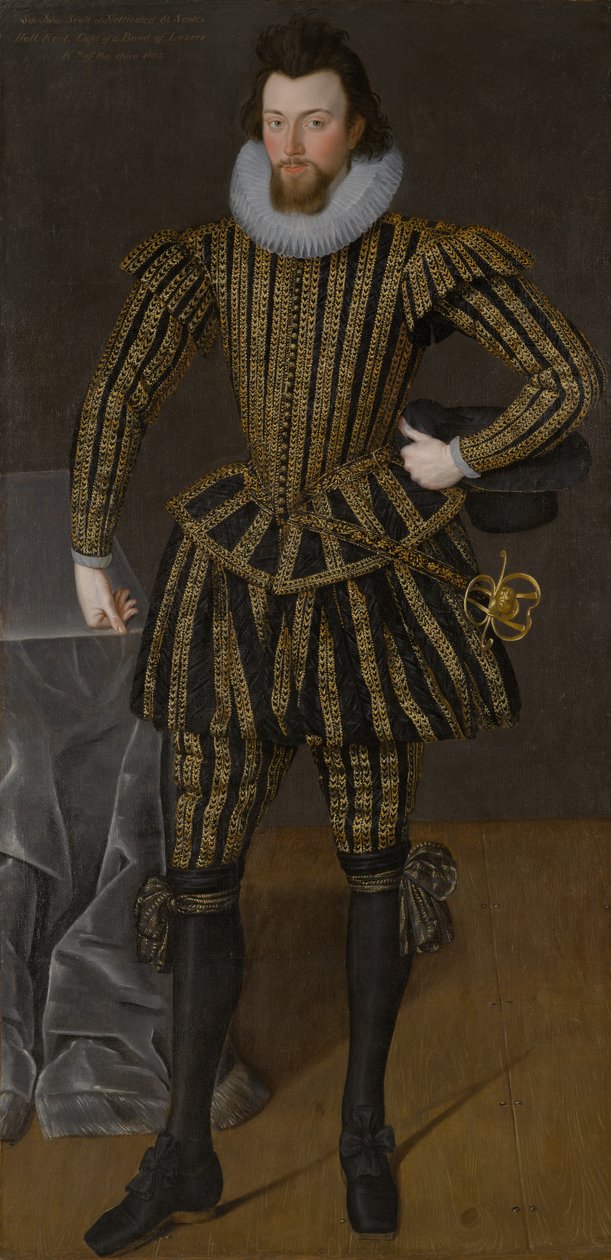 Bir Adamın Portresi, muhtemelen Sir John Scott (1564-1616), yaklaşık 1600-1605 (tuval üzerine yağlı boya) by Robert the Elder Peake