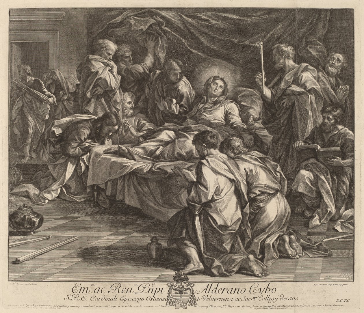 Bakire'nin Ölümü by Robert van Audenaerd after Carlo Maratta