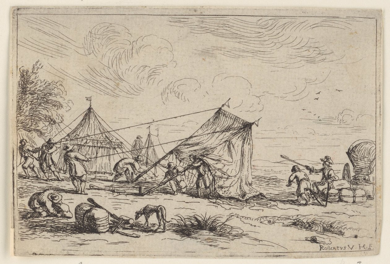 Çadır kurmak Farklı kamplar (dizi başlığı) by Robert van den Hoecke