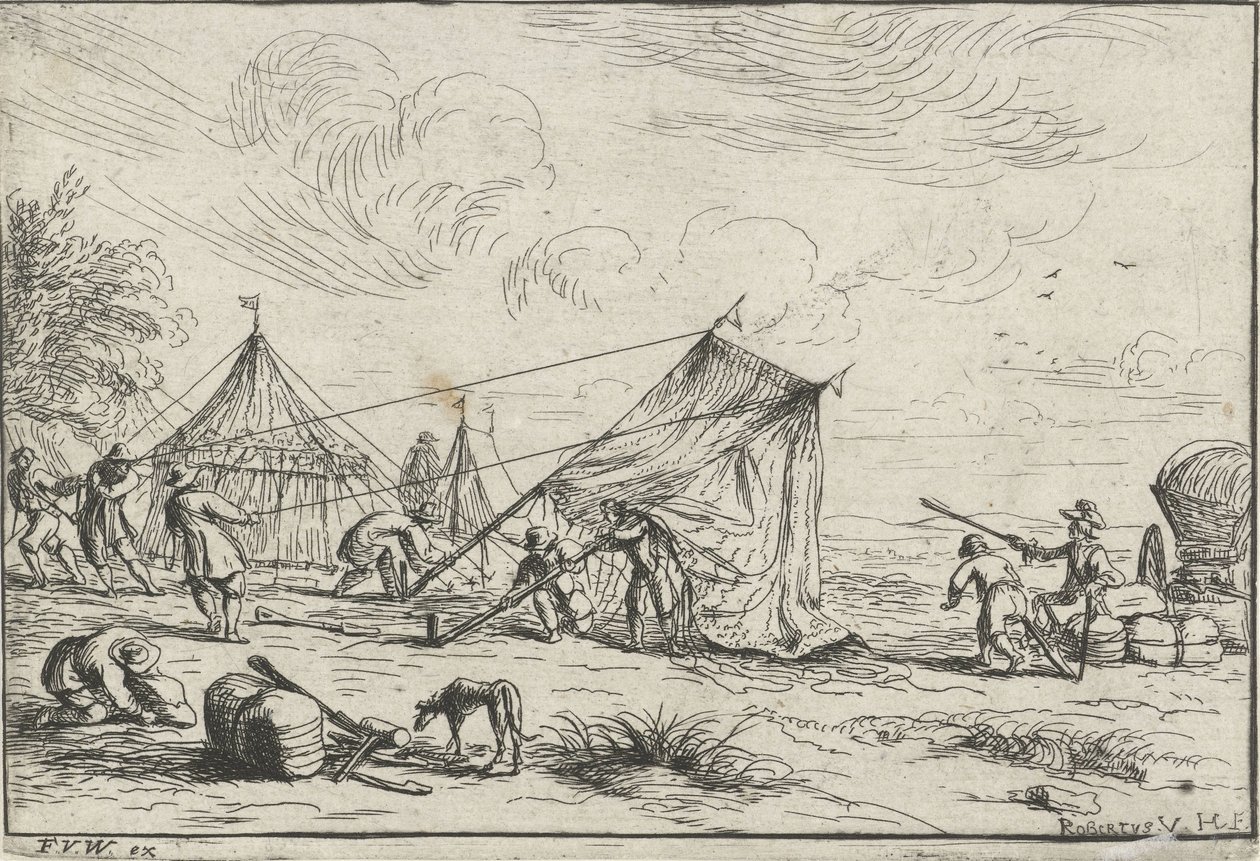 Çadır kurmak Farklı kamplar (dizi başlığı) by Robert van den Hoecke