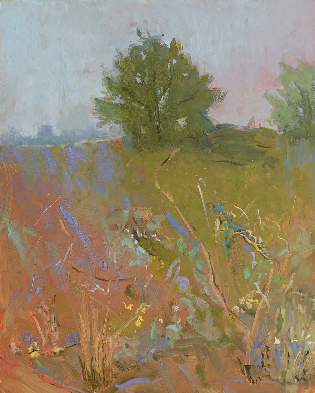 Bir Bahçe Oldu, 2023 (kağıt üzerine yağlıboya) by Roberta Murray