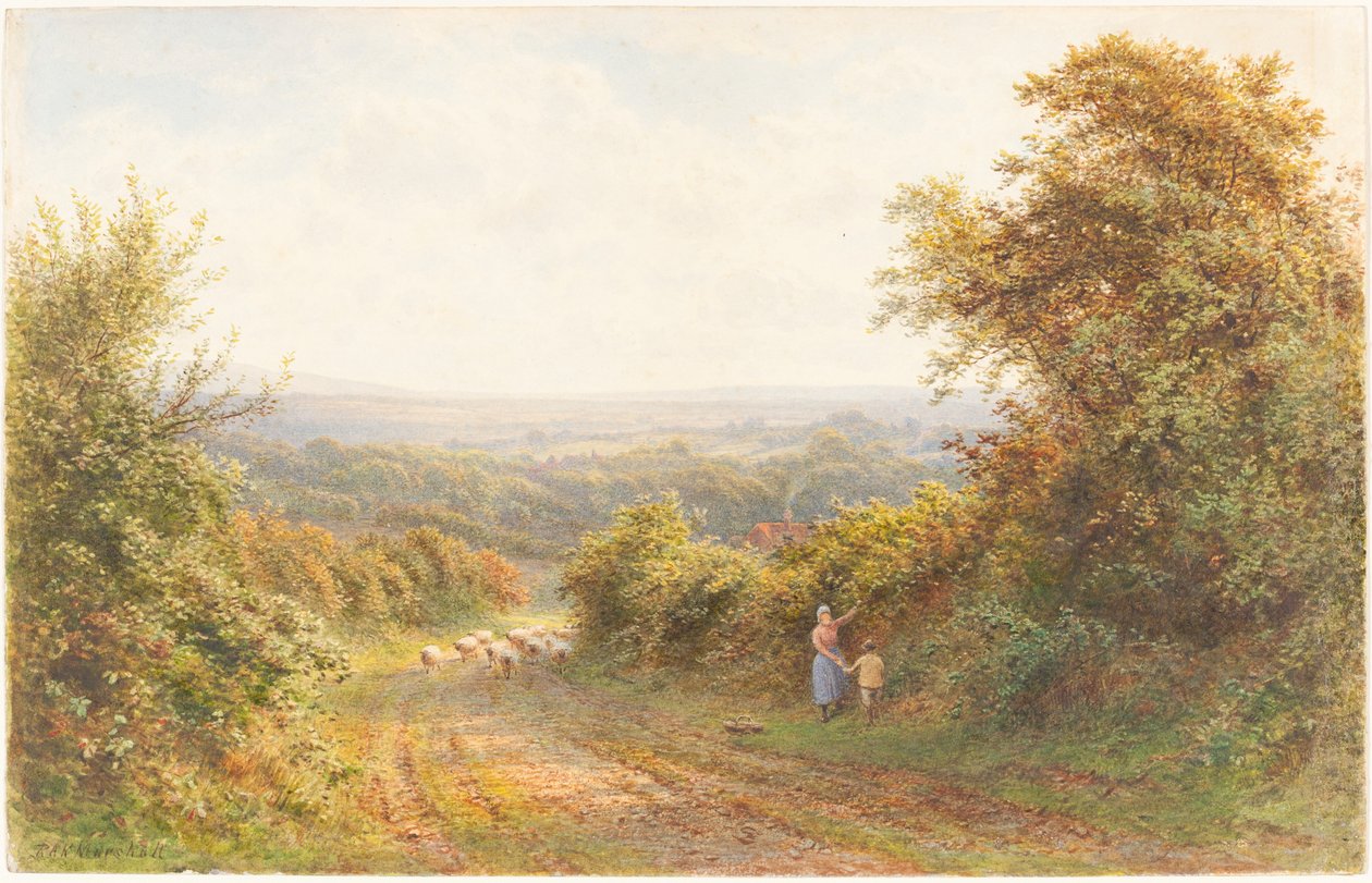 Squirrel Lane, Magham Down, Sussex yakınlarında by Roberto Angelo Kittermaster Marshall